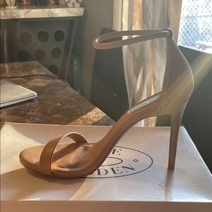 Steve Madden Brown Ankle Strap Heels